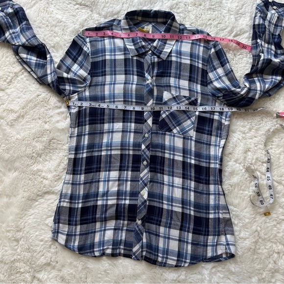 GAP Women’s Rayon Plaid Flannel M - Picture 4 of 6